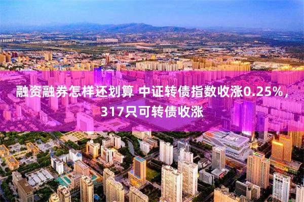 融资融券怎样还划算 中证转债指数收涨0.25%，317只可转债收涨