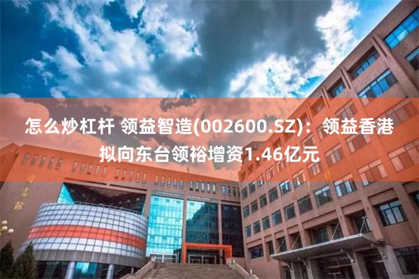 怎么炒杠杆 领益智造(002600.SZ)：领益香港拟向东台领裕增资1.46亿元