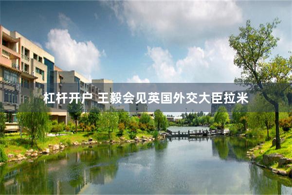 杠杆开户 王毅会见英国外交大臣拉米