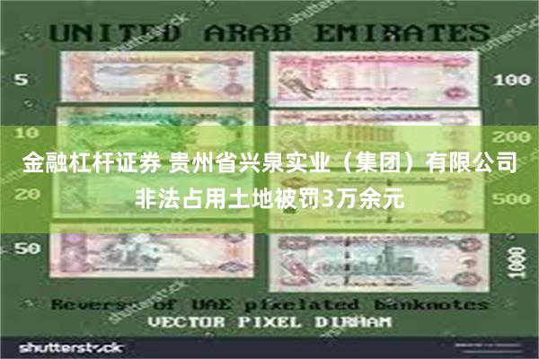 金融杠杆证券 贵州省兴泉实业（集团）有限公司非法占用土地被罚3万余元